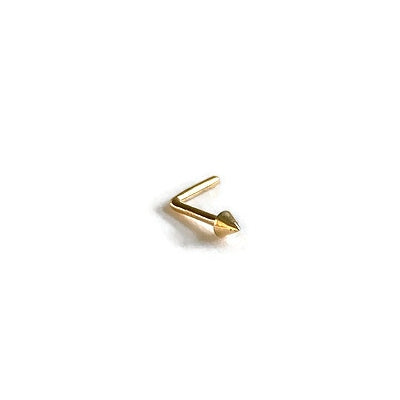 14K L-Shape Nose Ring