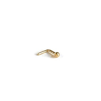 14K L-Shape Nose Ring