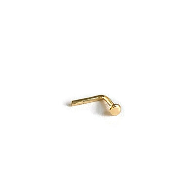 14K L-Shape Nose Ring