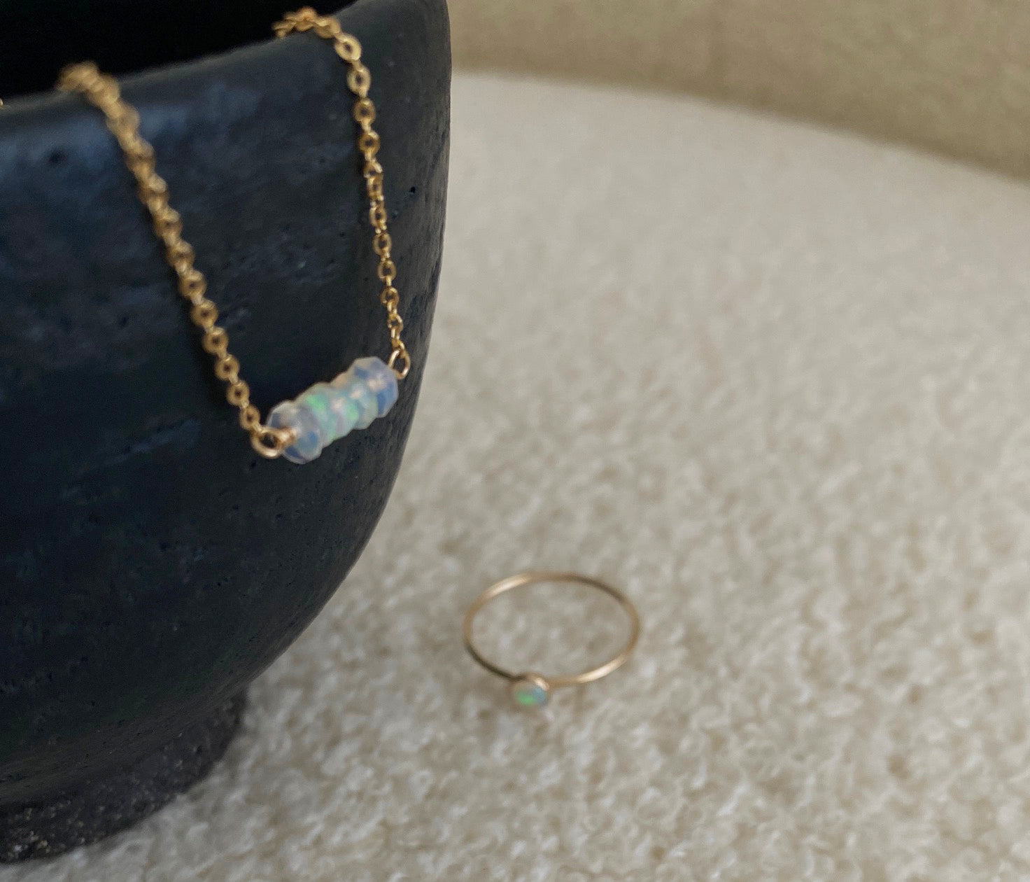 this opal necklace is made of genuine Ethiopian opal with high quality chain