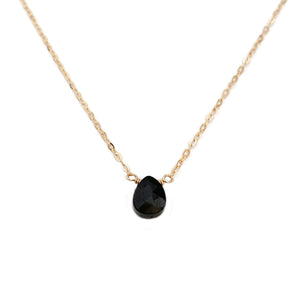 This black tourmaline necklace is made with a gemstone that is known the world over for its healing properties and protective energy.  It's adjustable 16 inches to 18 inches long.