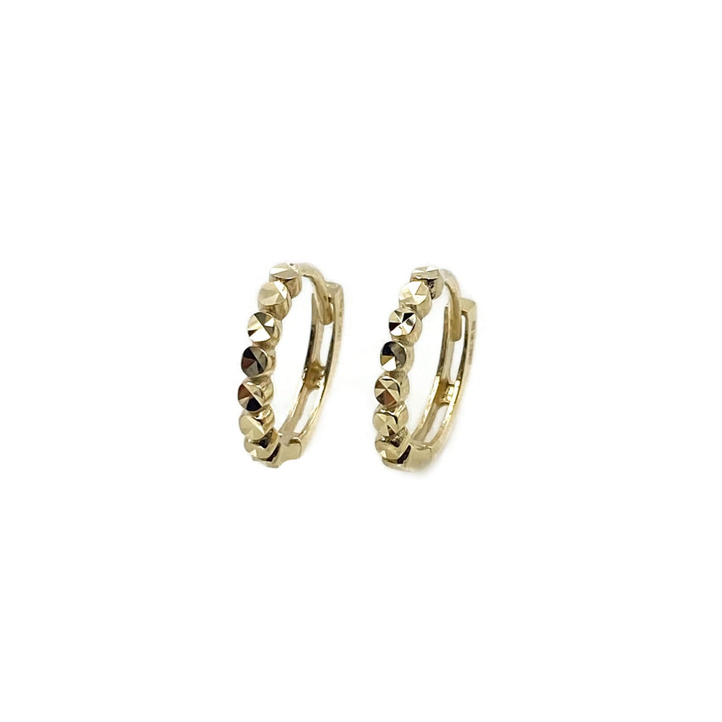 14K Gold Huggie Earrings