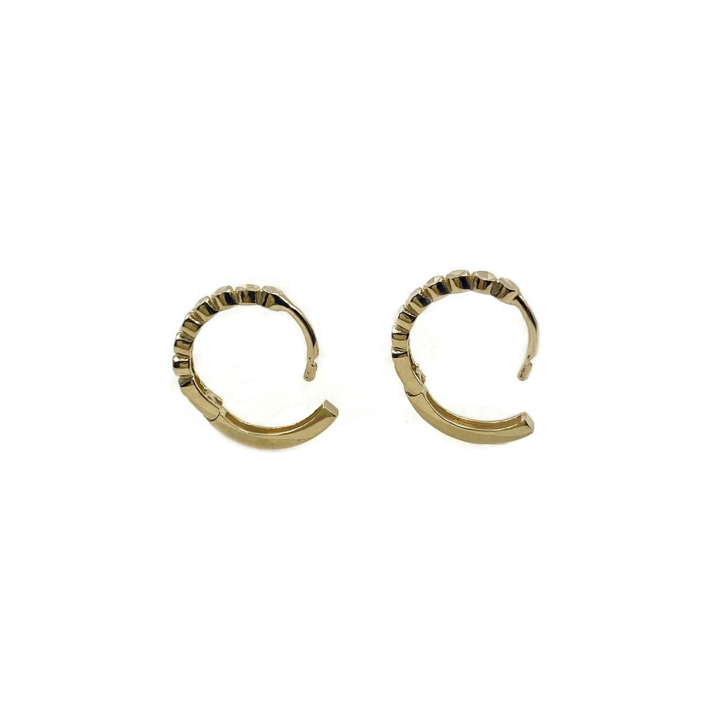 14K Gold Huggie Earrings
