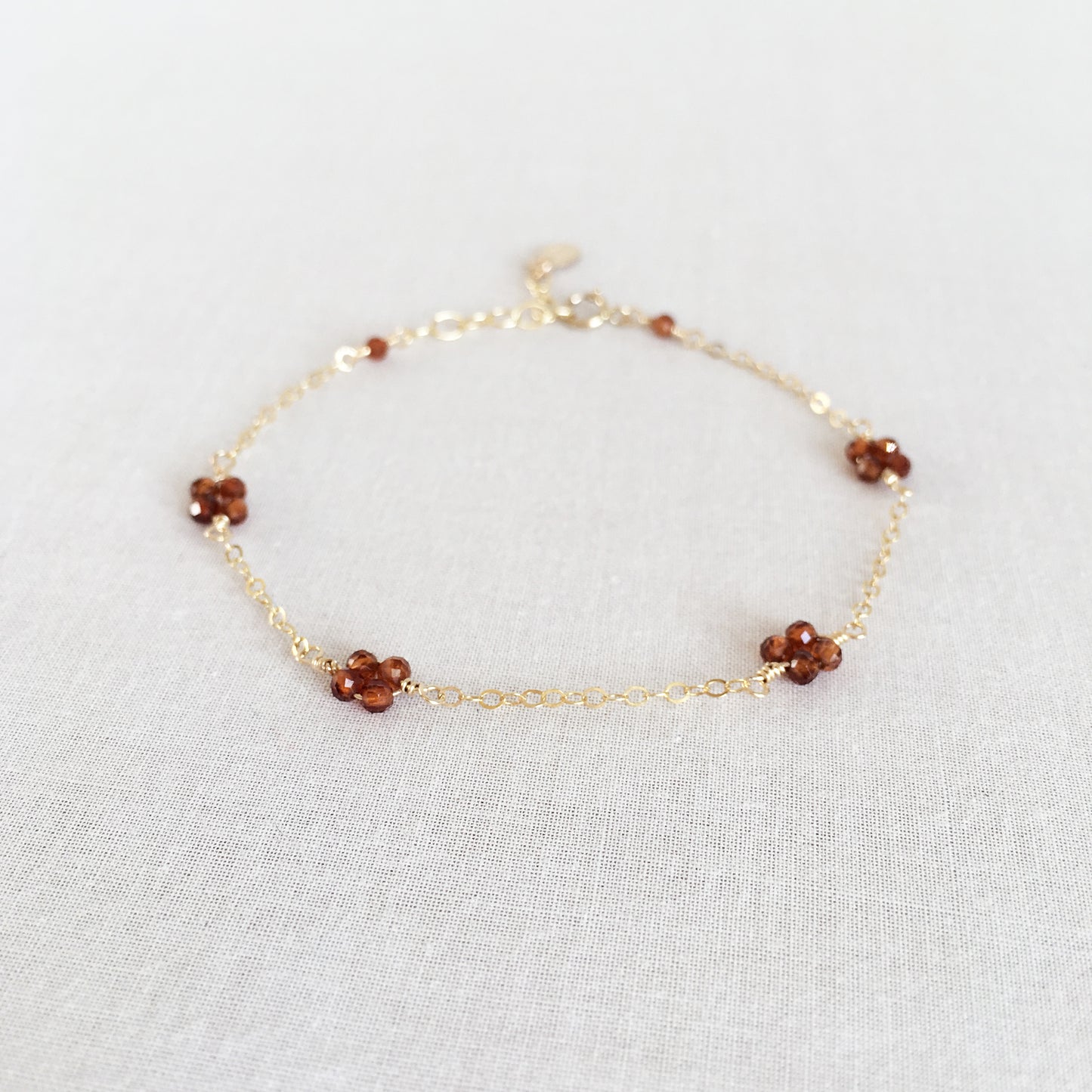 Mia Orange Garnet Bracelet