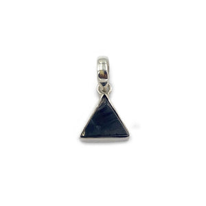  Shungite pendant in Sterling silver triangle shape