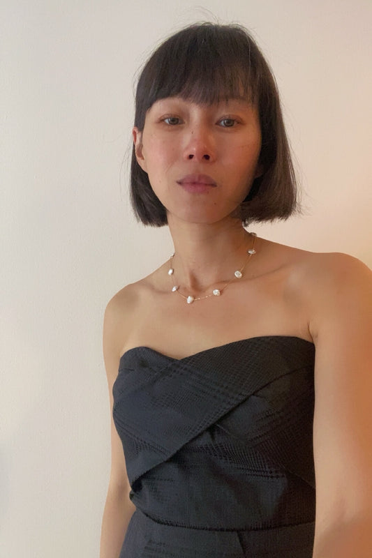 Keshi Pearl Chain Necklace
