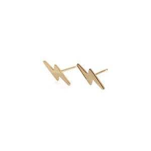 Lightning Bolt Stud Earrings