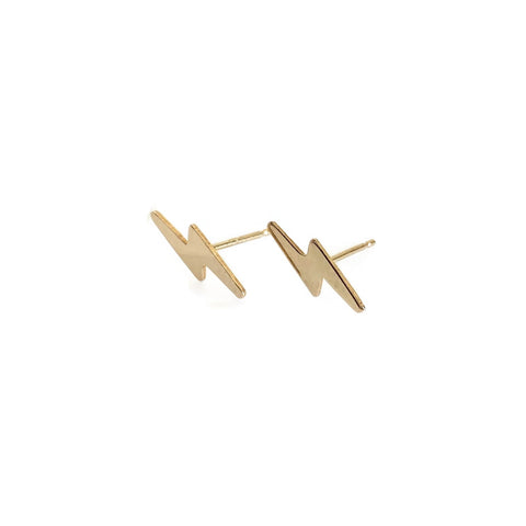 Lightning Bolt Stud Earrings