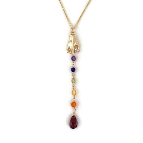 Chakra Lariat Necklace