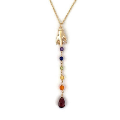 Chakra Lariat Necklace