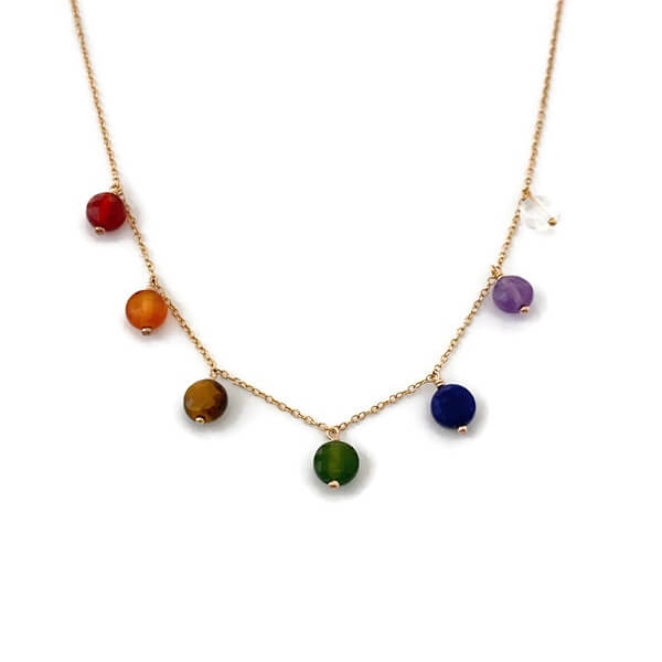Chakra Dangling Necklace