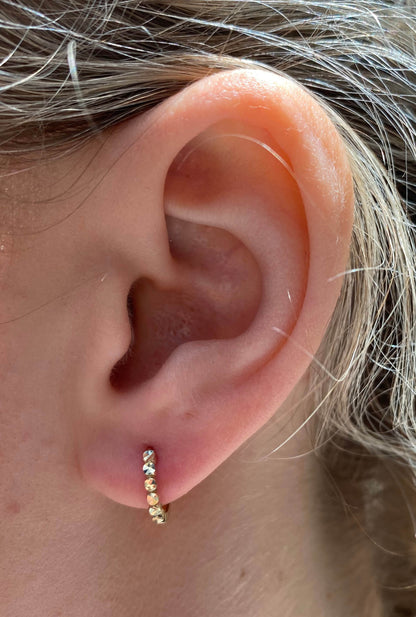 14K Gold Huggie Earrings