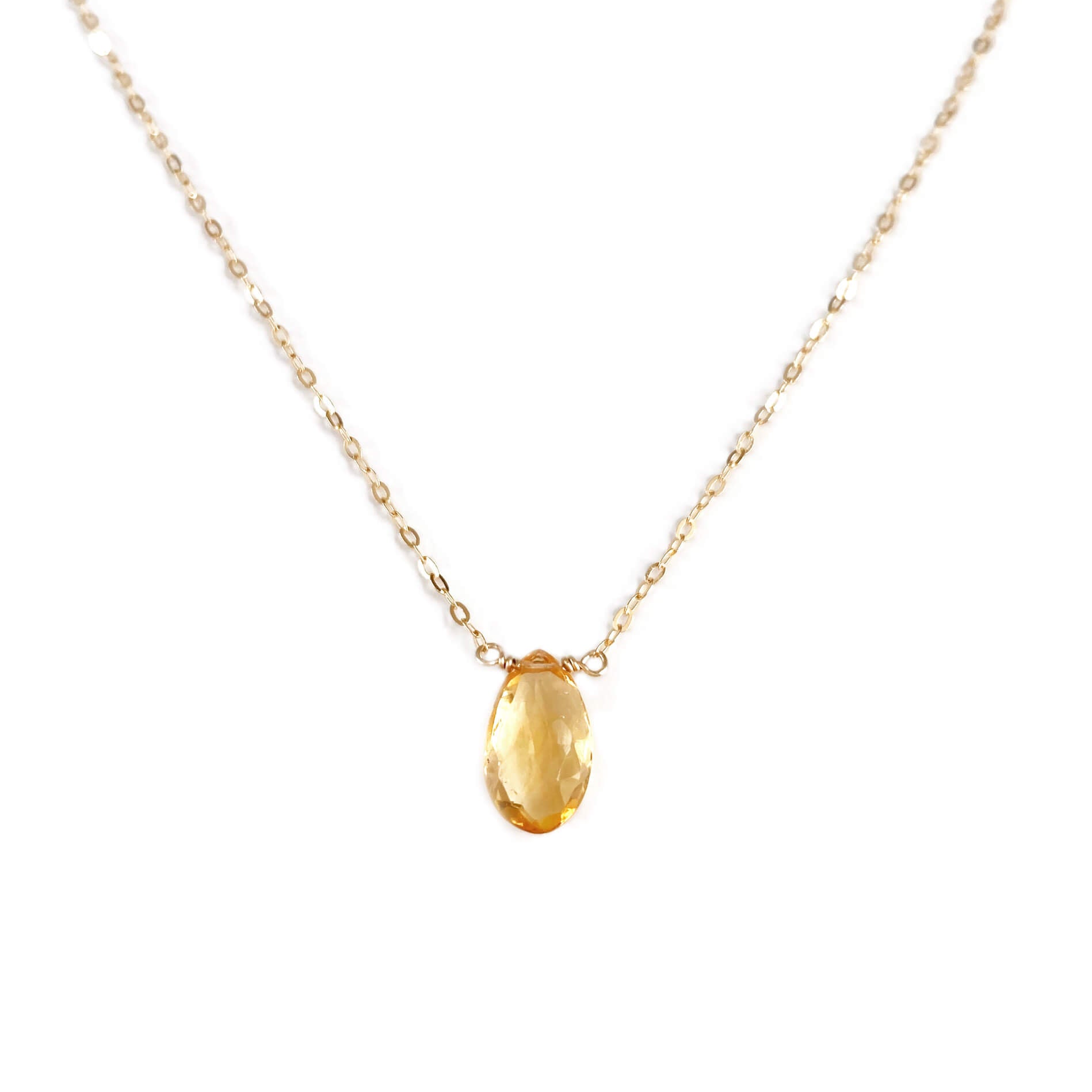 Citrine Necklace | S for Sparkle