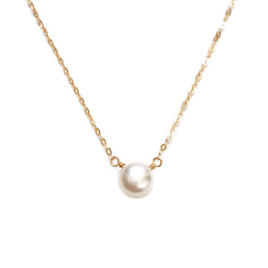 White freshwater pearl necklace is June birthstone.  We are one of the pearl jewelry brands based in San Francisco. 