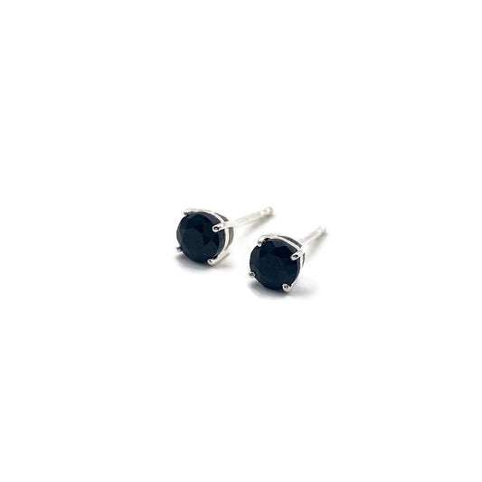 Black Tourmaline Stud Earrings
