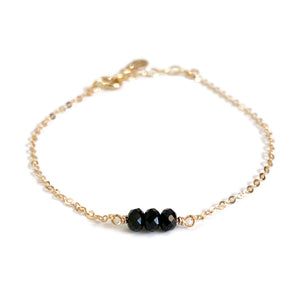 This Black Tourmaline bracelet is known for protection. It absorbs any negative energy around your and helps you staying grounded.  It's the top crystal choice when you have negative coworkers at your work or toxic people in your life. 