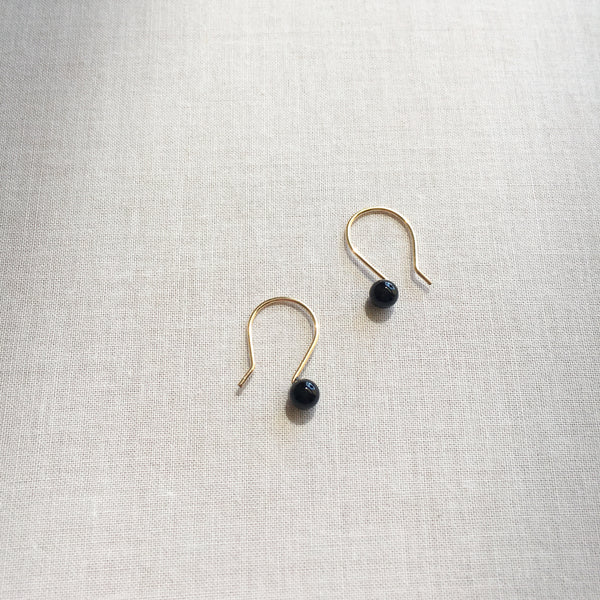 Black Onyx Drop Earrings