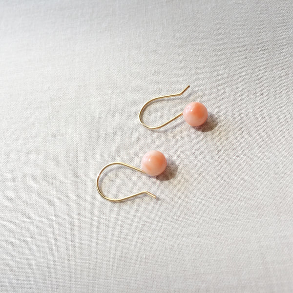 Pink Coral Drop Earrings