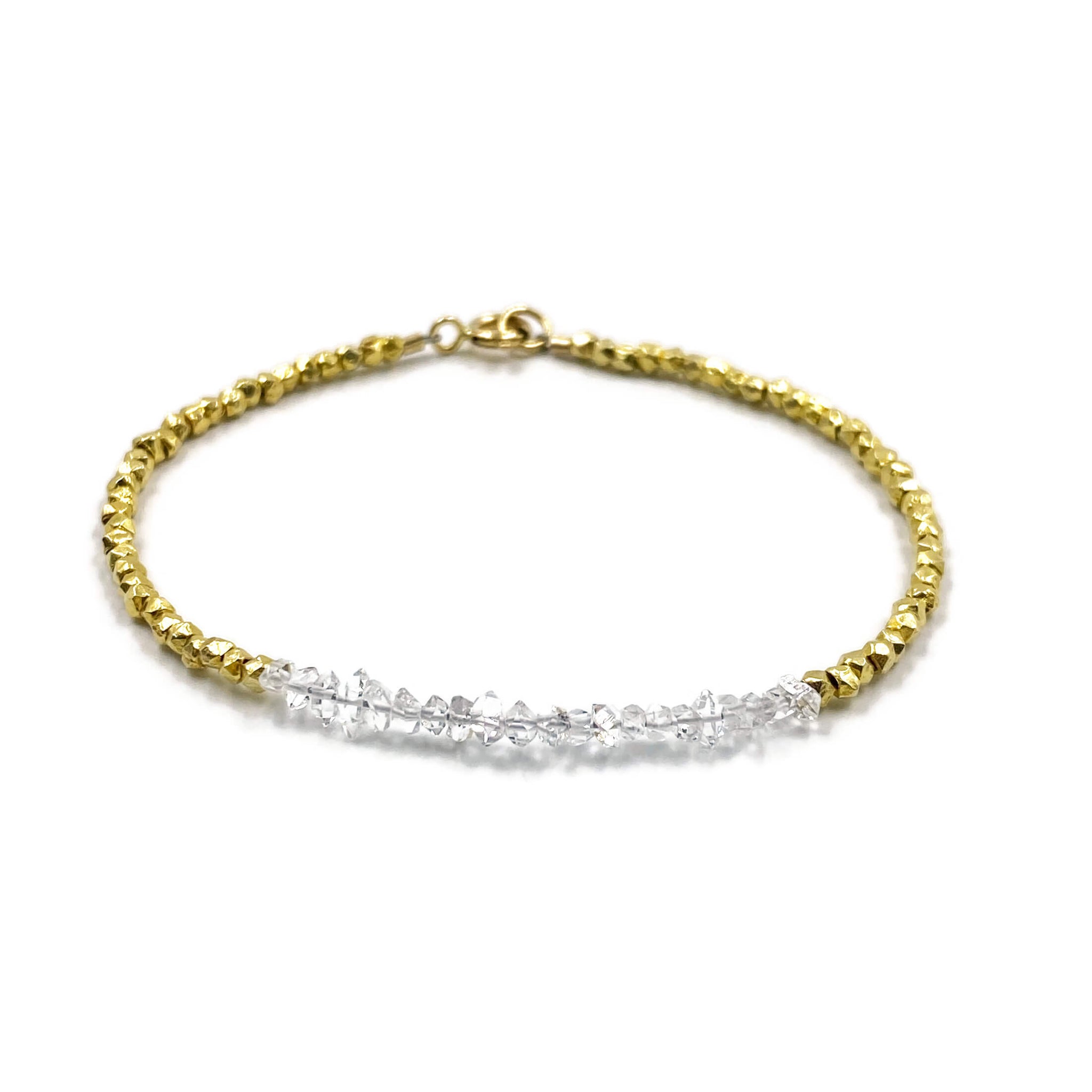 Herkimer Diamond Chain Bracelet - Uniquelan Jewelry