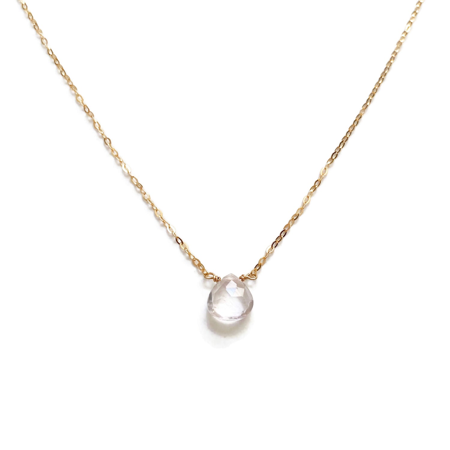  Elegant and classy, the gemstone for love necklace is prized for its pink color and is symbolic of unconditional love and peace. 