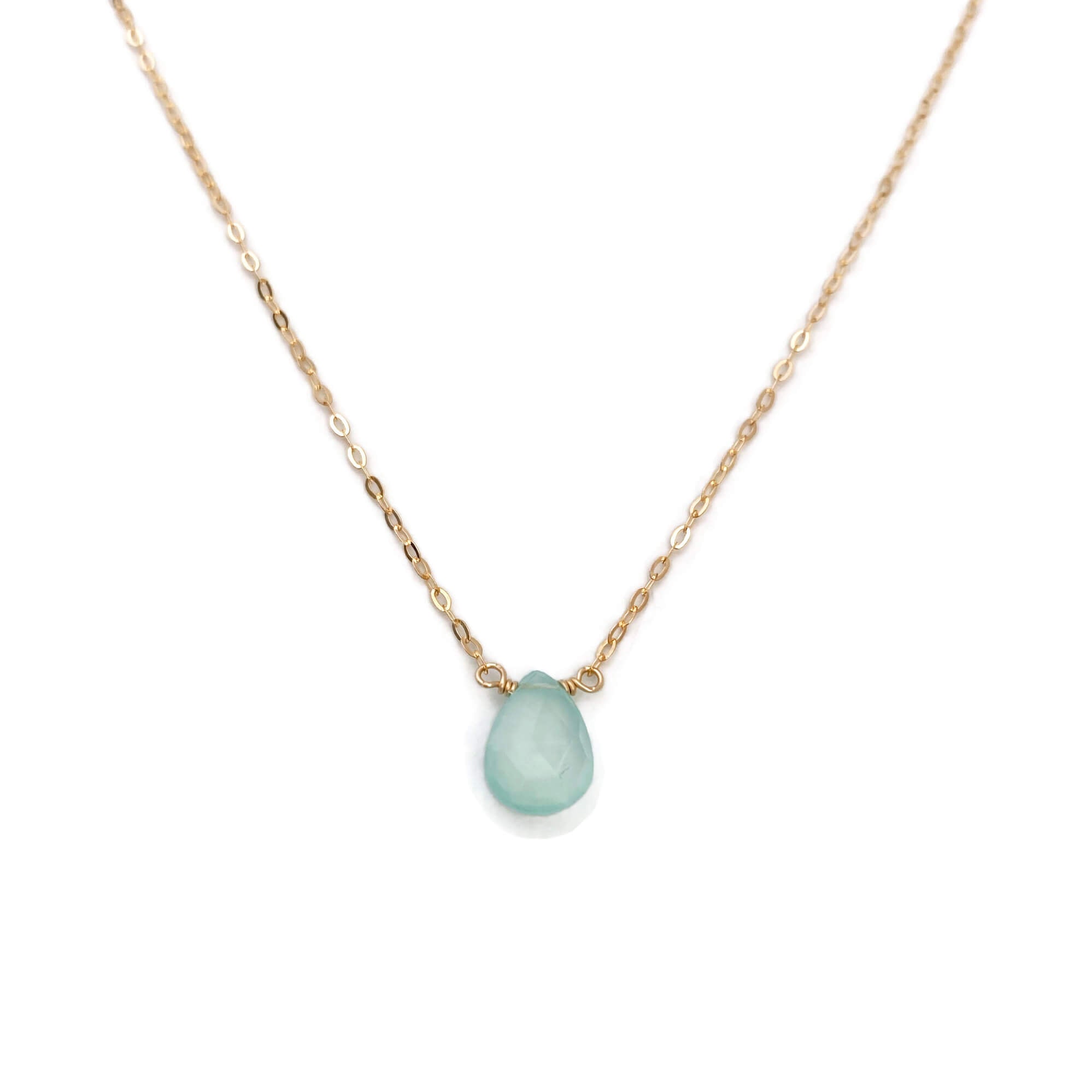 Blue Chalcedony and White Topaz Necklace – Reflections Fine Jewelry