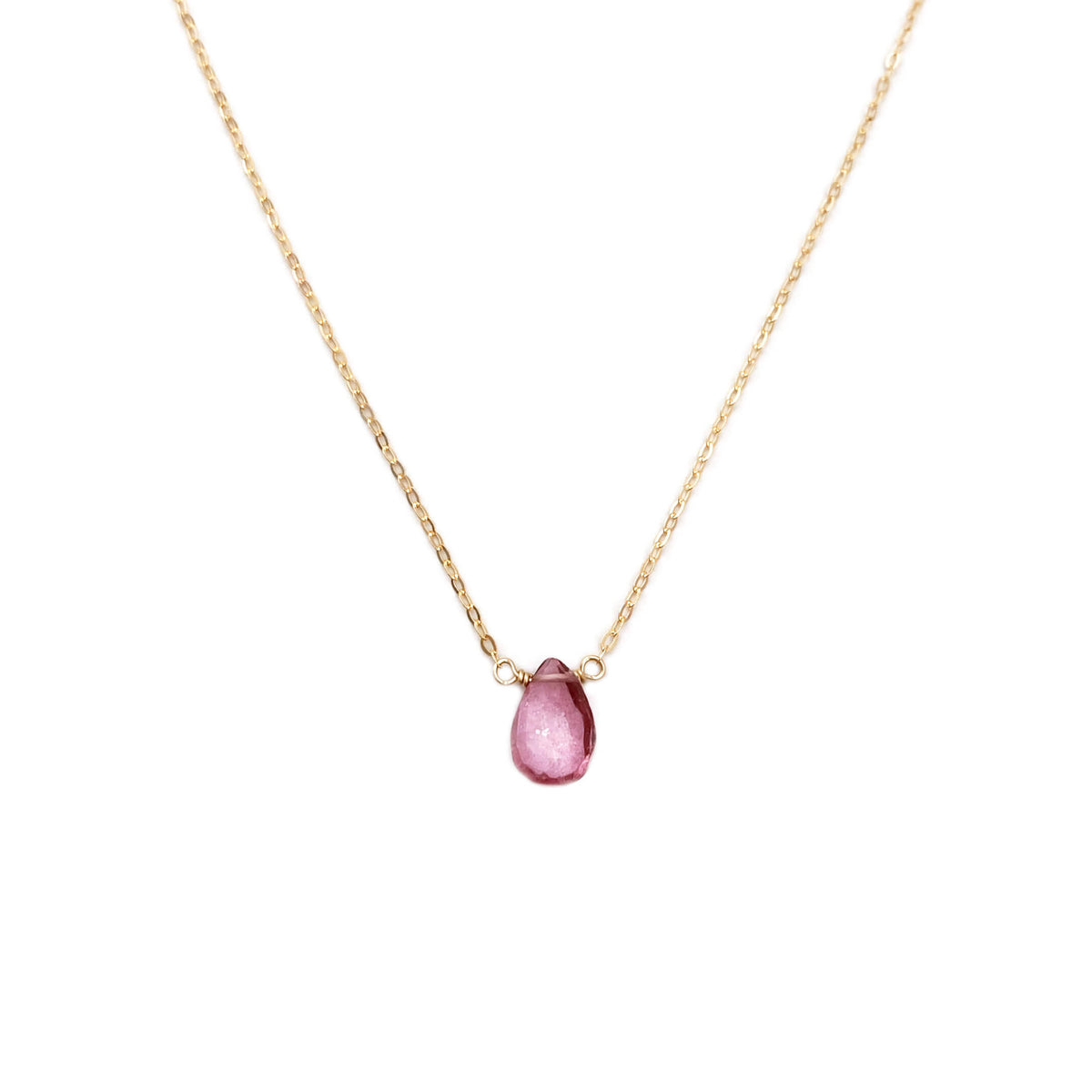 Pink Topaz Necklace | S for Sparkle