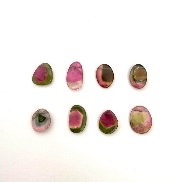 This playful Watermelon Tourmaline necklace is made with a single natural gemstone called Tourmaline which actually looks like a slice of watermelon. 
