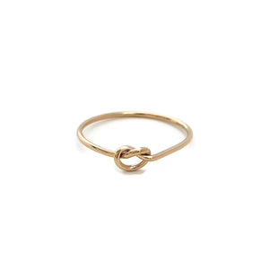 This dainty love knot ring is a cute ring that you can wear it for everyday.