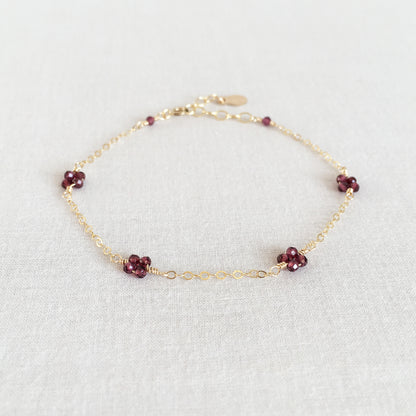 Mia Garnet Bracelet