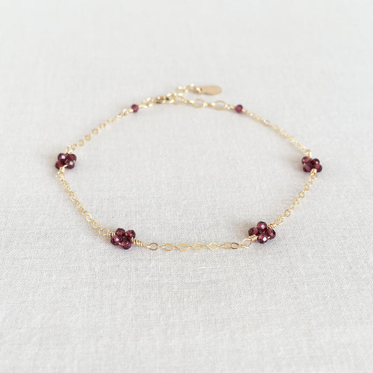Mia Garnet Bracelet